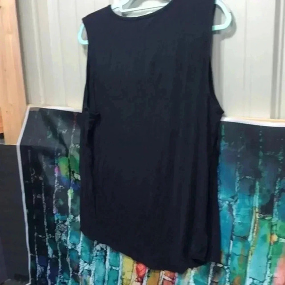 Liz Claiborne plus size XXL navy blue tank top - Picture 2 of 7